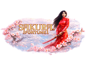 Sakura Fortune japonų samurajų tematikos sloto žaidimas su sakurų žiedais ir re-sukimais
